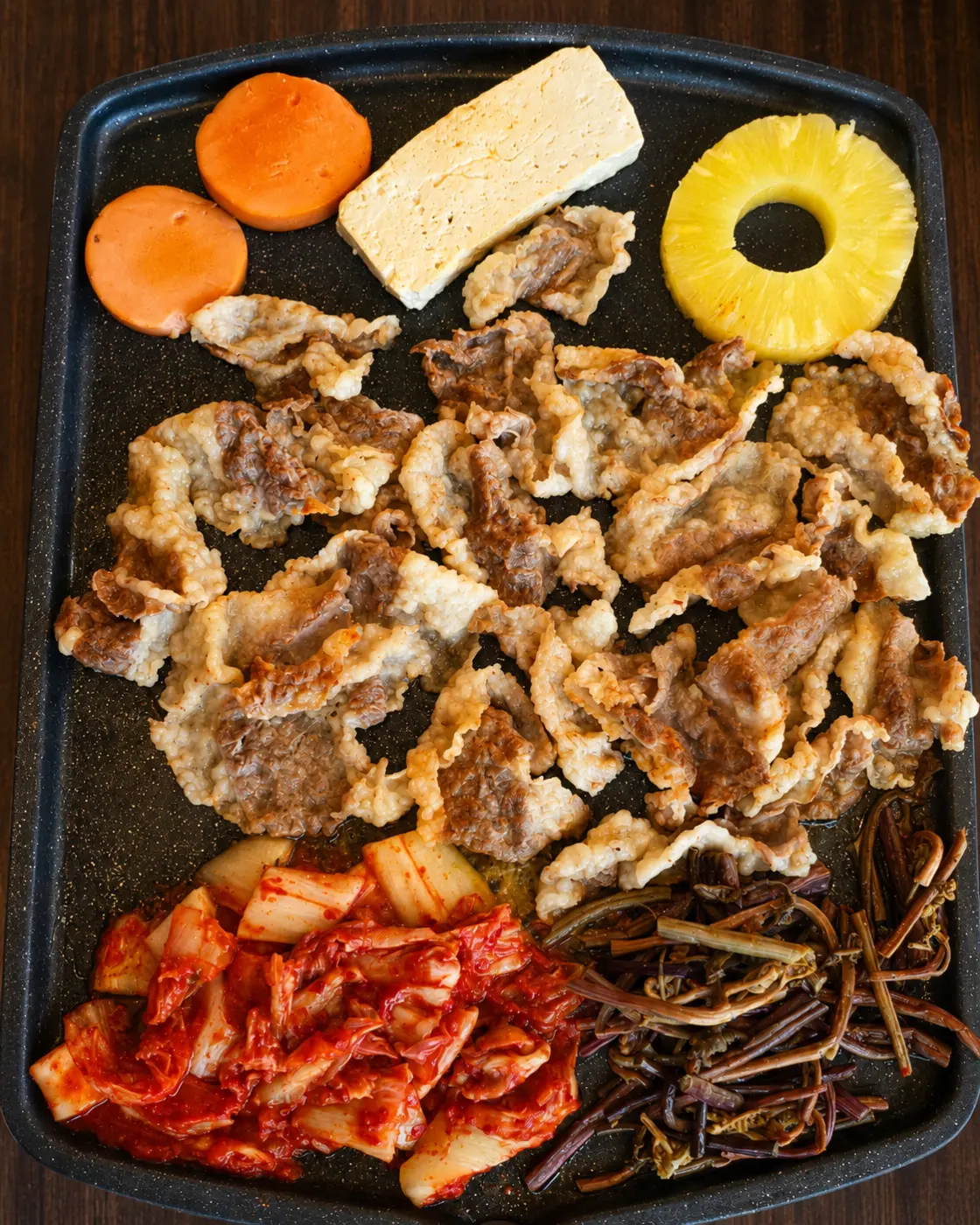 불판에 구운 차돌박이